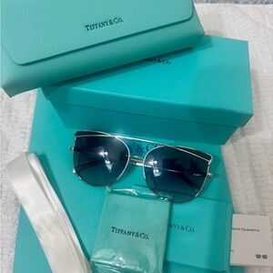 Tiffany & Co. Blue Aviator Sunglasses